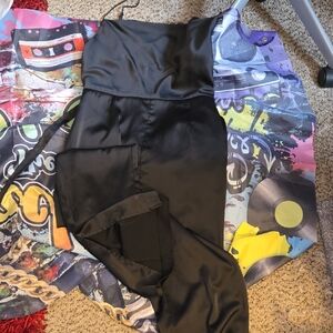 H&M Chic Black Satin Jumpsuit